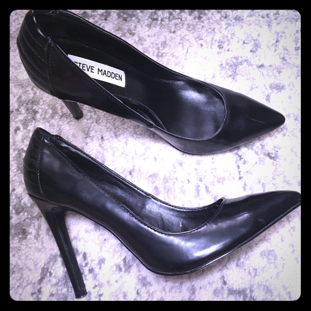 Black Steve Madden Stilettos